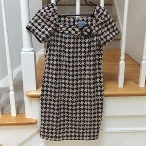 Black and Tan Houndstooth Sheeth